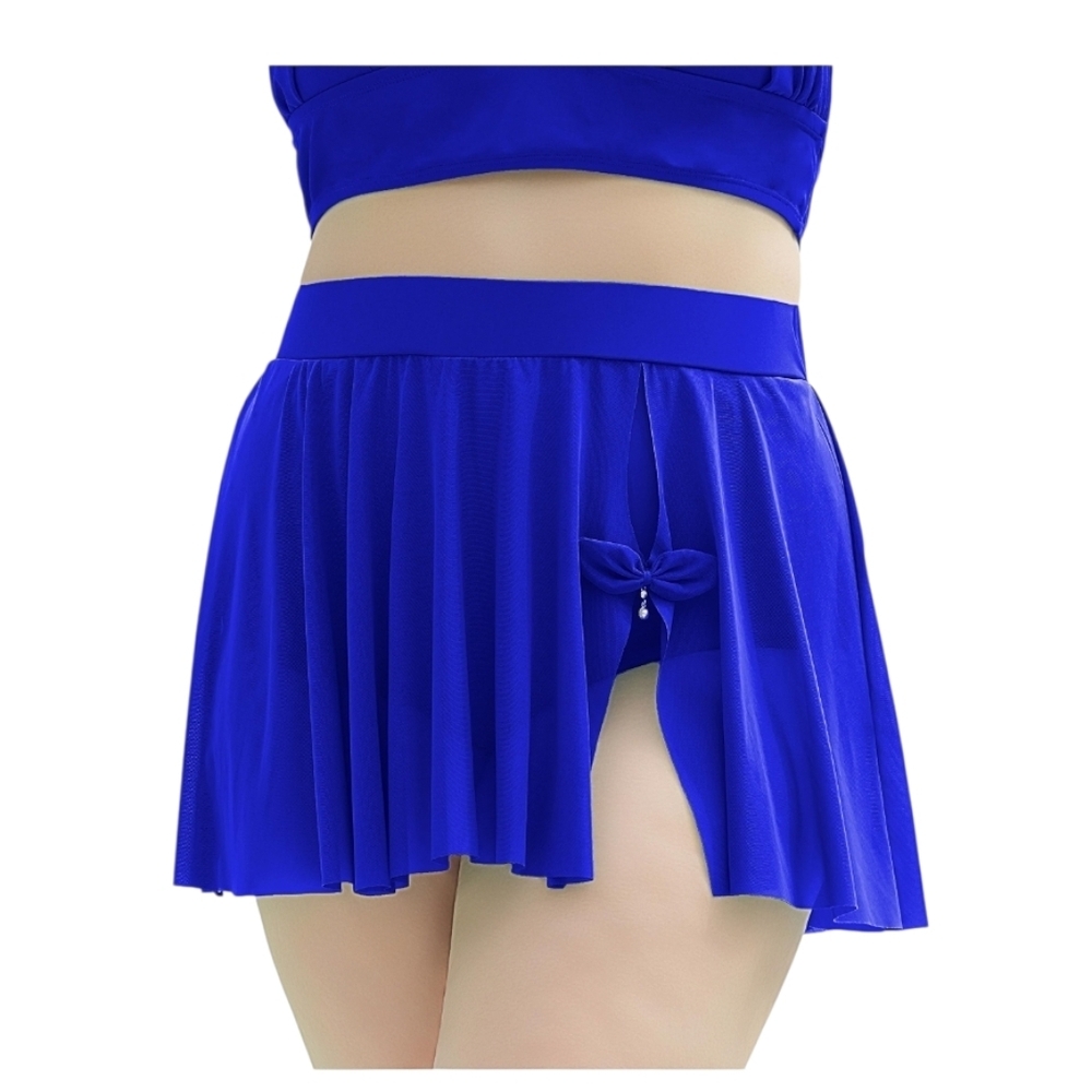Curvagile - 4X High Waisted Swim Skirt Cover Up Split Golf Skort